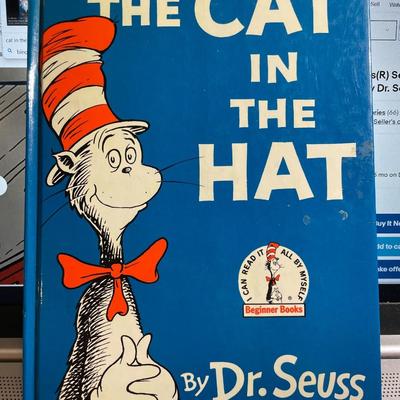 Vintage Dr Seuss "The Cat in the Hat" Beginners Book in Good Preowned Condition as Pictured.