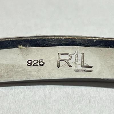 Vintage Scarce Ralph Lauren Solid Sterling Silver Cuff Bracelet in VG Preowned Condition. Standard Size for a 7" Wrist.