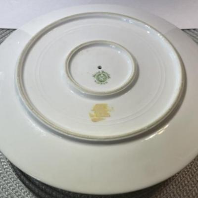 Vintage Nippon of Japan Hand Painted Two Tier Serving Dish 8.75" in Diameter VG Preowned Condition.