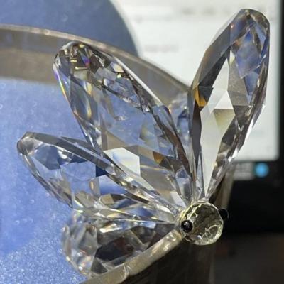 Swarovski Crystal Figurine Butterfly Large 7639 Nr-055 NIB as Pictured.