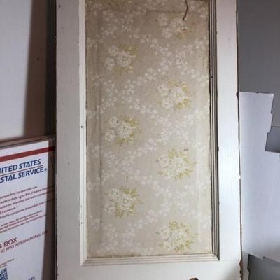 Vintage Re-Constituted Closet Door Painting Artwork by DL YOUNG Size 13" x 25" Really Beautifully Done.