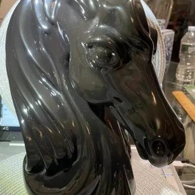 Vintage Huge HARRIS MARCUS-ENDEAVORS Large 13" Tall Horse Head Figure in VG Preowned Condition. Nicely Made!