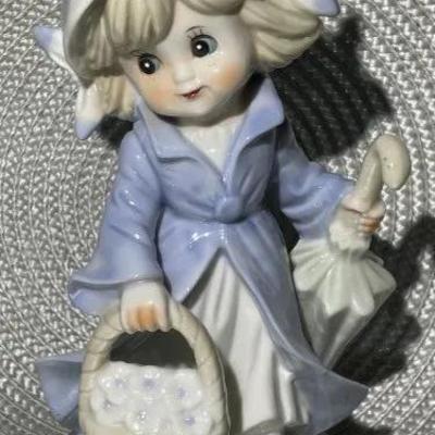 Vintage KPM Porcelain Little Girl Figurine 7.75