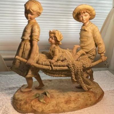 Scarce Large RUDOLSTADT Bisque Figurine #5072 Preowned from an Estate. (1-Handle Back Corner Has a Piece/Fleck Partially Missing as...