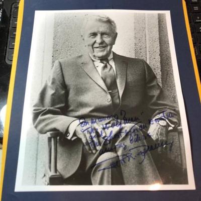 Vintage RALPH BELLAMY Hand Signed 8x10 Photograph in VG Condition.