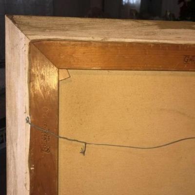 Vintage Alma R. Caldwell Oil on Canvas Still Painting Frame Size 19â€ x 23.5â€ Preowned from an Estate.