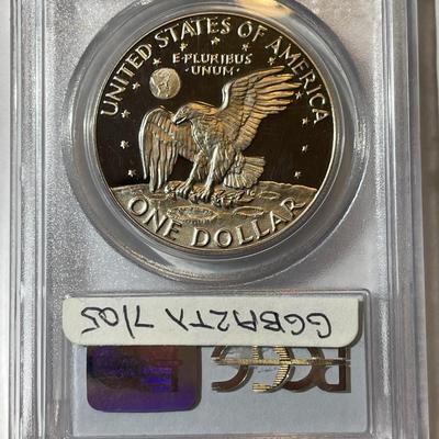 PCGS CERTIFIED 1978-S PROOF69 DEEP CAMEO CLAD EISENHOWER DOLLAR AS PICTURED.