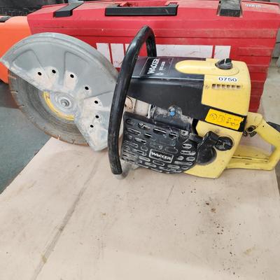 Wacker BTS 1035 Concrete Pavement Cut Off Saw Gas Power untested Has Compression
