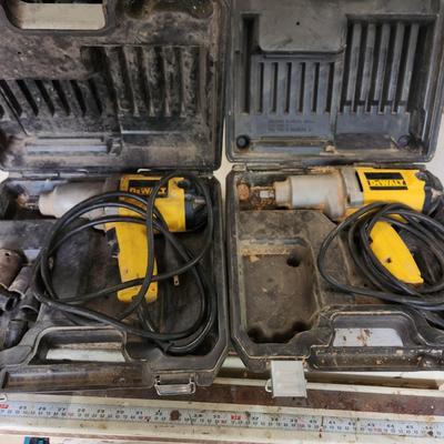 2 DeWalt Impact Wrench Corded W Cases Tested