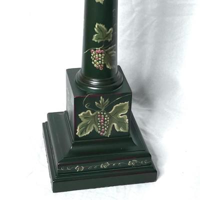 Forest Green Hand Painted Table Lamp #1