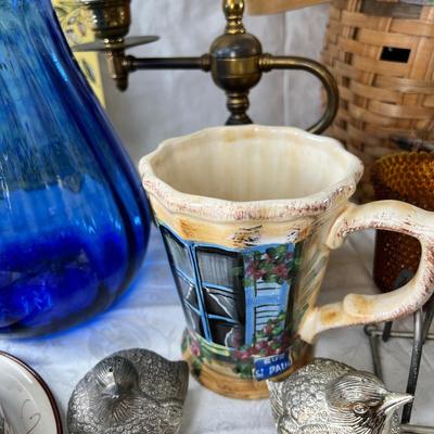 Copper Tea Kettle, Ships basket, antique toast