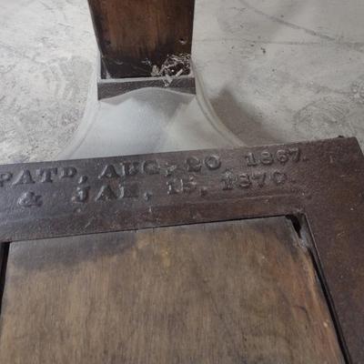 Antique Oak Frame Howe Scale Bulk Floor Scale 1887 Patent