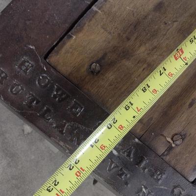 Antique Oak Frame Howe Scale Bulk Floor Scale 1887 Patent