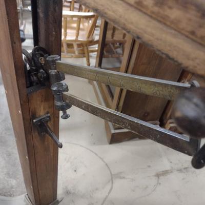 Antique Oak Frame Howe Scale Bulk Floor Scale 1887 Patent