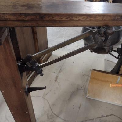 Antique Oak Frame Howe Scale Bulk Floor Scale 1887 Patent