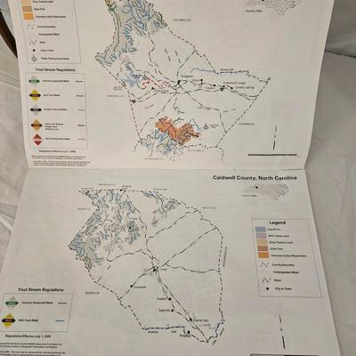 Brodin Net, Really Right Stuff Rod Case and a NC Trout Fishing Map (LR-DW)