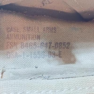 US Military issued ammunition bags - belt and canteen.