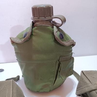 US Military issued ammunition bags - belt and canteen.