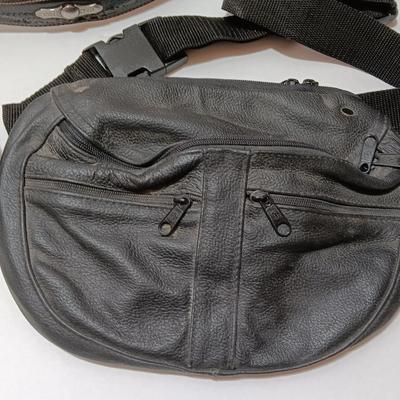 Leather belt - CAT Leather gloves - and a conceal carry pouch