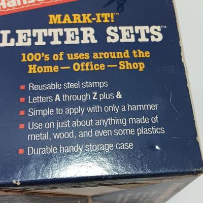 Letter set kits - reusable steep letter stamps