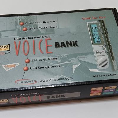 Diasonic USB Pocket hard drive Voice bank DDR-3000 with FM radio option