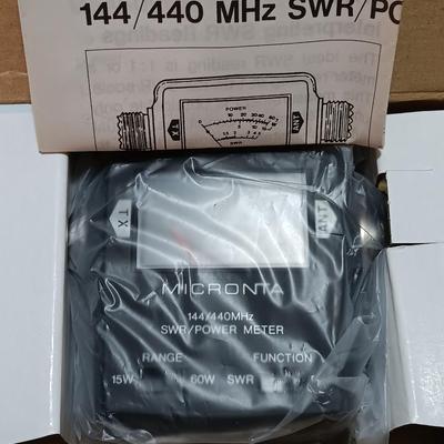 Assortment of new in the box vintage small electronics - Microphone - Multimeter - D.C. Motor - and more