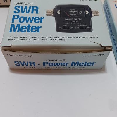 Assortment of new in the box vintage small electronics - Microphone - Multimeter - D.C. Motor - and more