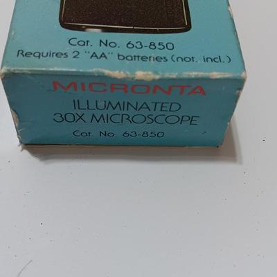 Assortment of new in the box vintage small electronics - Microphone - Multimeter - D.C. Motor - and more