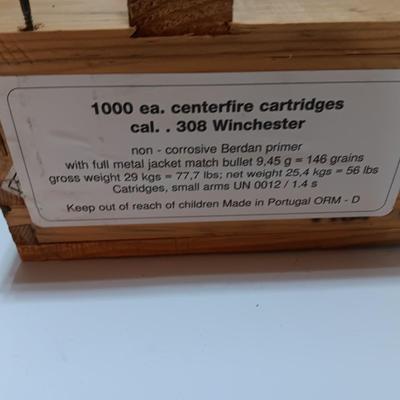 Empty wooden Ammunition box - wooden crate with lid