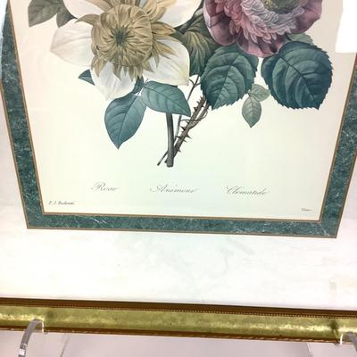 102 Botanical Print & Two Topiary Trees