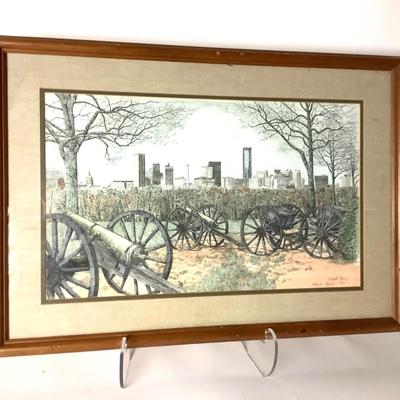 104 Signed and Numbered "Atlanta Skyline" by Martin Barry
