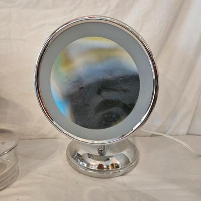 SimpleHuman Sensor Soap Pump, Lighted Vanity Mirror and Glass Containers (DR-DW)