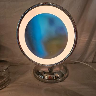 SimpleHuman Sensor Soap Pump, Lighted Vanity Mirror and Glass Containers (DR-DW)