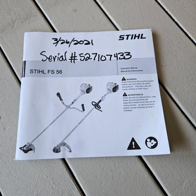 Stihl FS56RC String Trimmer, Fuel Cans and More (D-DW)