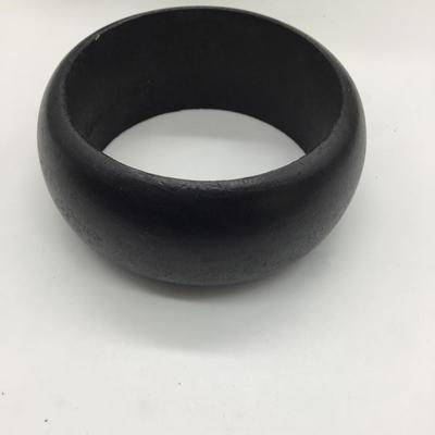 Bulky black wood bracelet