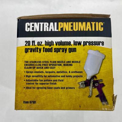 Central Pneumatic Gravity Feed Spray Gun