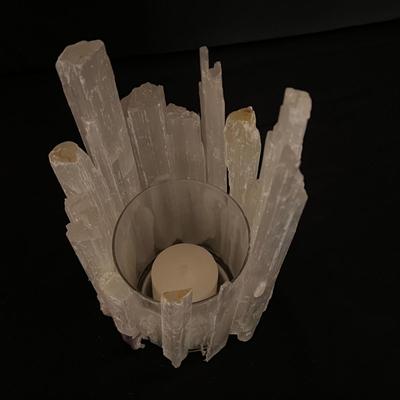 Selenite Crystal Candle Holder (PB-DZ)