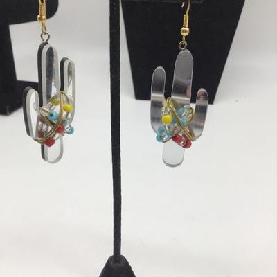 Cactus fashion earrings