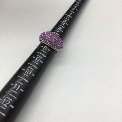 Adjustable purple costume ring