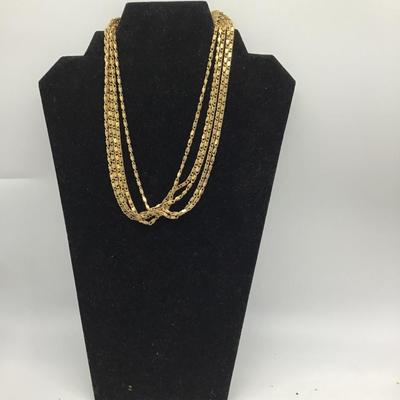 Vintage Monet gold toned necklace
