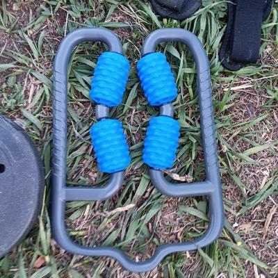 Weightlifting weights and gear - weight belt, barbells, 50lb - 1lb