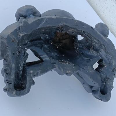 Stanbroil Imitated Human Skull and Bones Gas Log for Indoor or Outdoor Fireplaces, Fire Pits, Halloween Decor