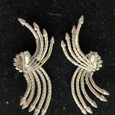 Rhinestone Art Deco earrings
