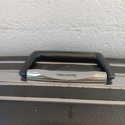 Vintage hard sided luggage - Forecast hygiene case and Samsonite Silhouette Suitcase