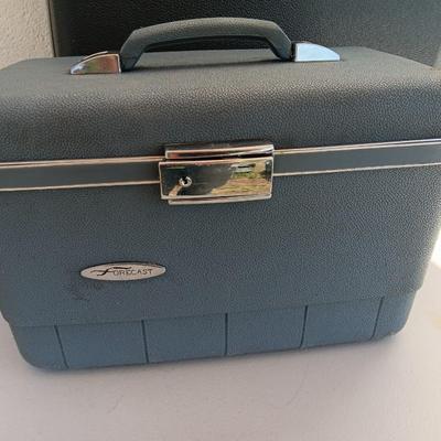 Vintage hard sided luggage - Forecast hygiene case and Samsonite Silhouette Suitcase