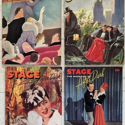Lot of 4 Stage-The magazine of After Dark 1937 and 1939
