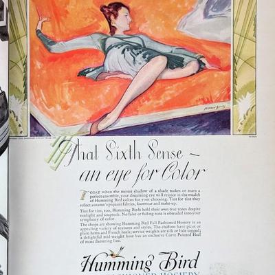Original vintage copy of Vogue Magazine Sept 14, 1929 Missing cover. Fabulous ads