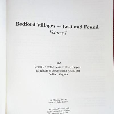 Bedford Villages Lost and Found Vol 1 Virginia Out of Print Peaks of Otter DAR