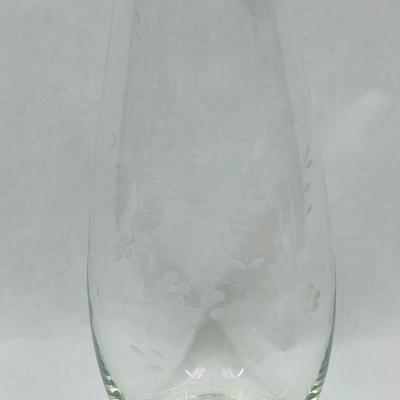 Blown Crystal Flower Vase