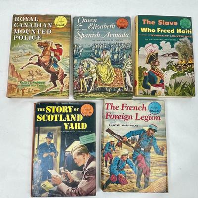 Lot of 5 hardback books LANDMARK Series Historical Children's Books